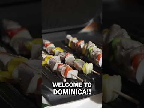 🇩🇲 Exotic Fish Kebab BBQ in Dominica #shorts