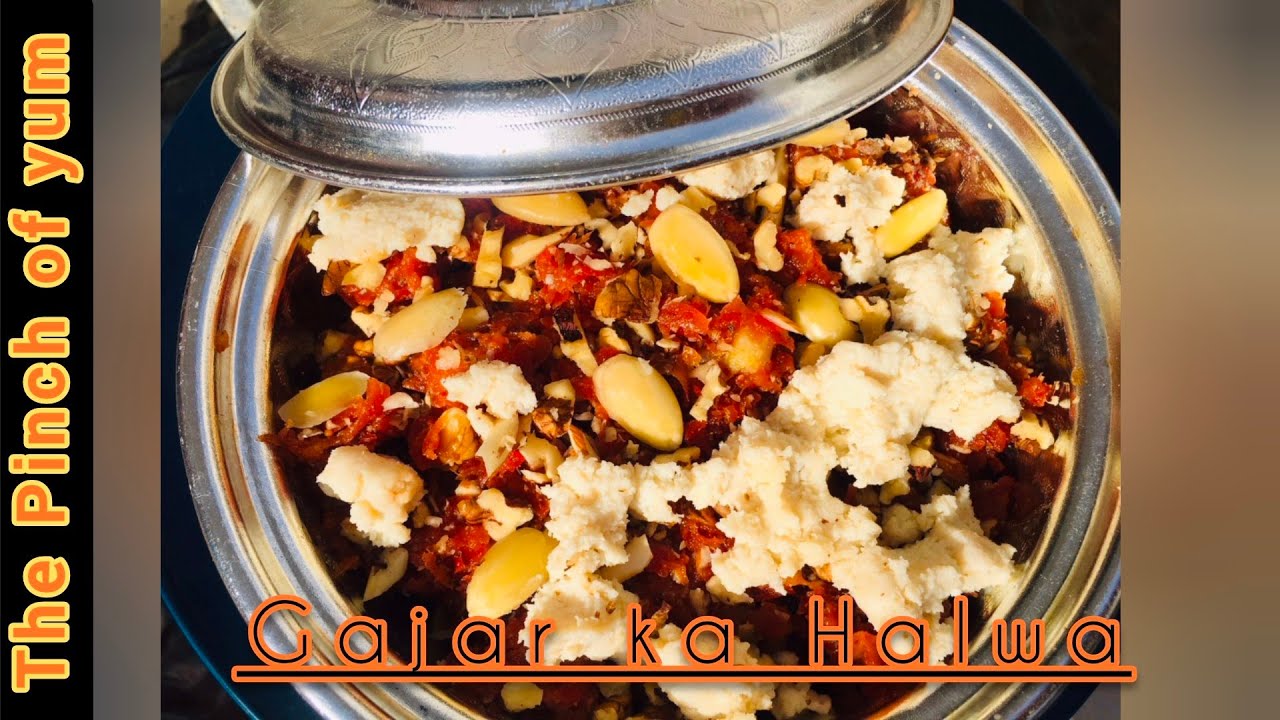 Gajar ka halwa winter dessert recipe by The pinch of yum YouTube