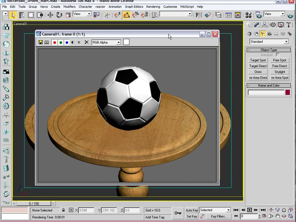 3D Studio Max - 3-Point Lighting Tutorial - Part 01 - YouTube