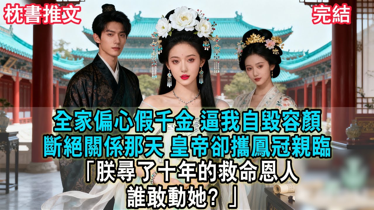 【完結爽文】【完結爽文】全家偏心假千金，逼我自毀容顏。斷絕關係那天，皇帝卻攜鳳冠親臨：朕尋了十年的救命恩人，誰敢動她？