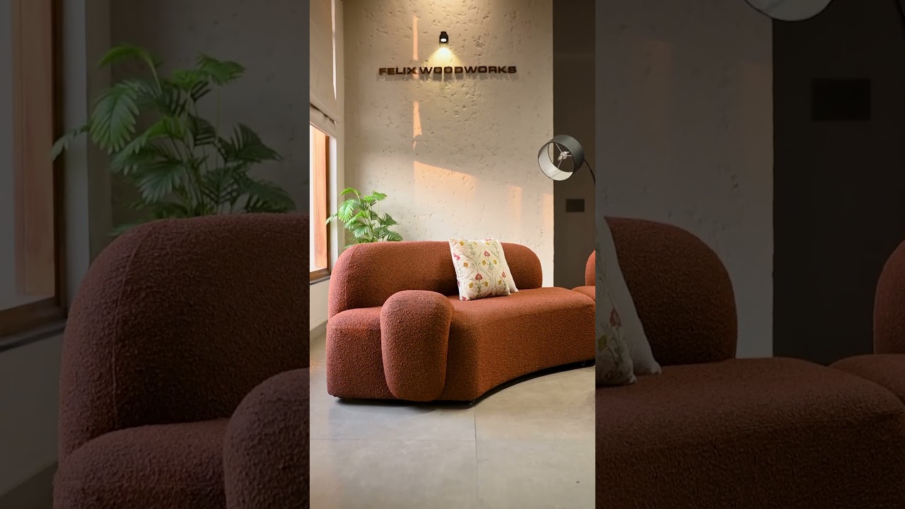 The Magnus Sofa – Sculptural Comfort by Felix Timber | Luxury Boucle Furniture India