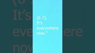 Why does everyone keep saying 6-7 on TikTok? 🤔 #shorts
