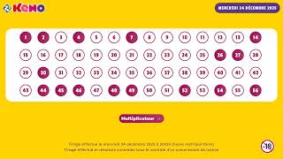 Tirage Keno Du 24 Décembre 2025 - Résultat Officiel - Fdj