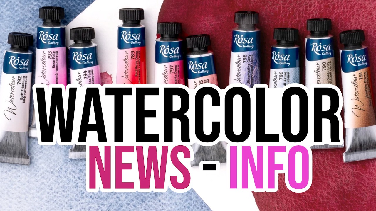 Watercolor News! New Colors from ROSA - 10 Additions to Their Watercolor Range in 2026! 🎨
