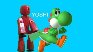 Stikbots Meet Yoshi (Stikbot Stop Motion Animation)