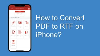 How to Convert PDF to RTF on iPhone? screenshot 5