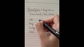 How to identify Quantifiers? #youtubeshorts #shorts #short #english #englishgrammar