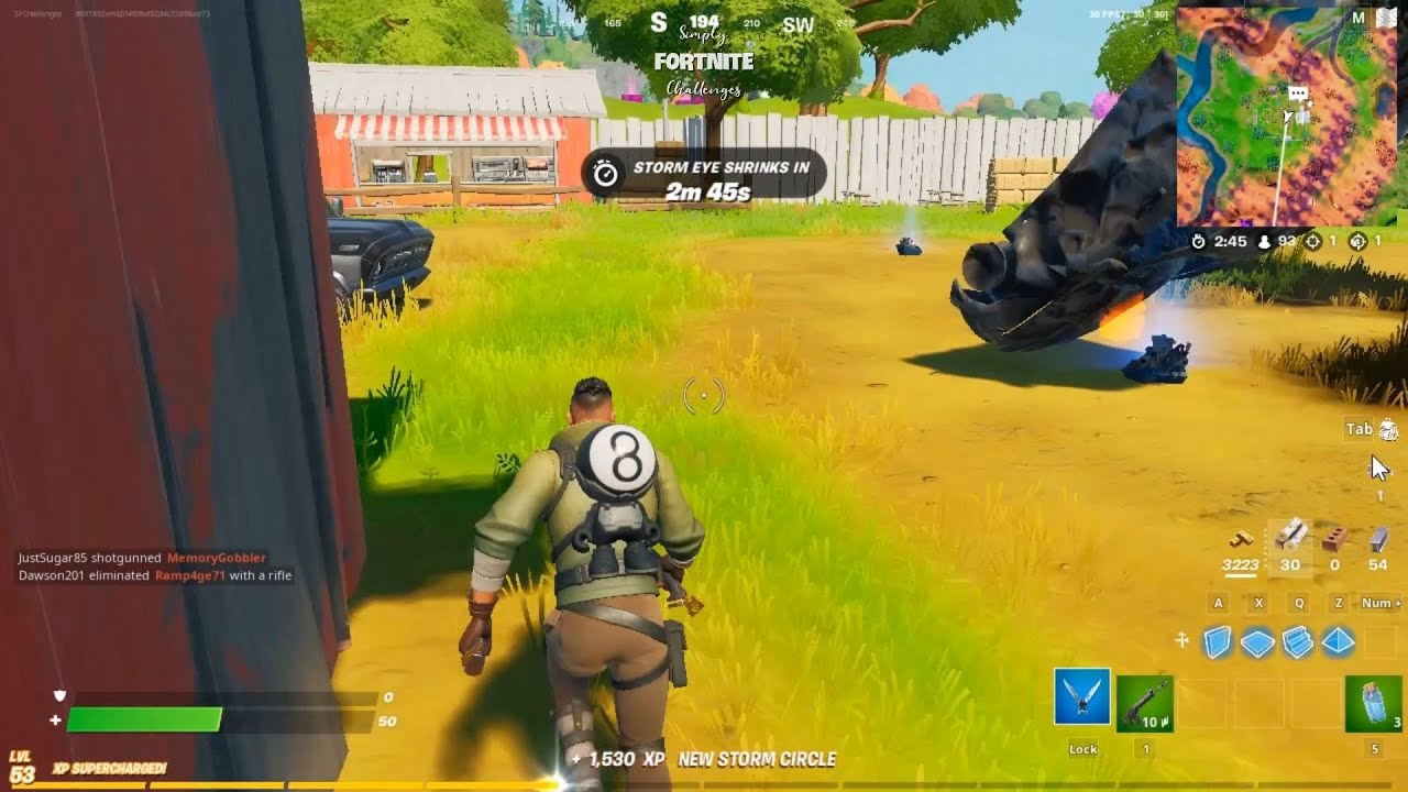 [ FORTNITE ] Containment Specialist: Stage 3 of 5 - Retrieve mechanical parts by destroying Cars