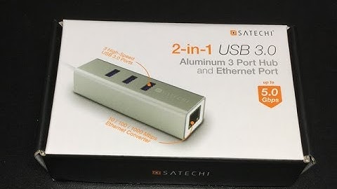 Review: Satechi 3 USB 3.0 Hub with Ethernet Port
