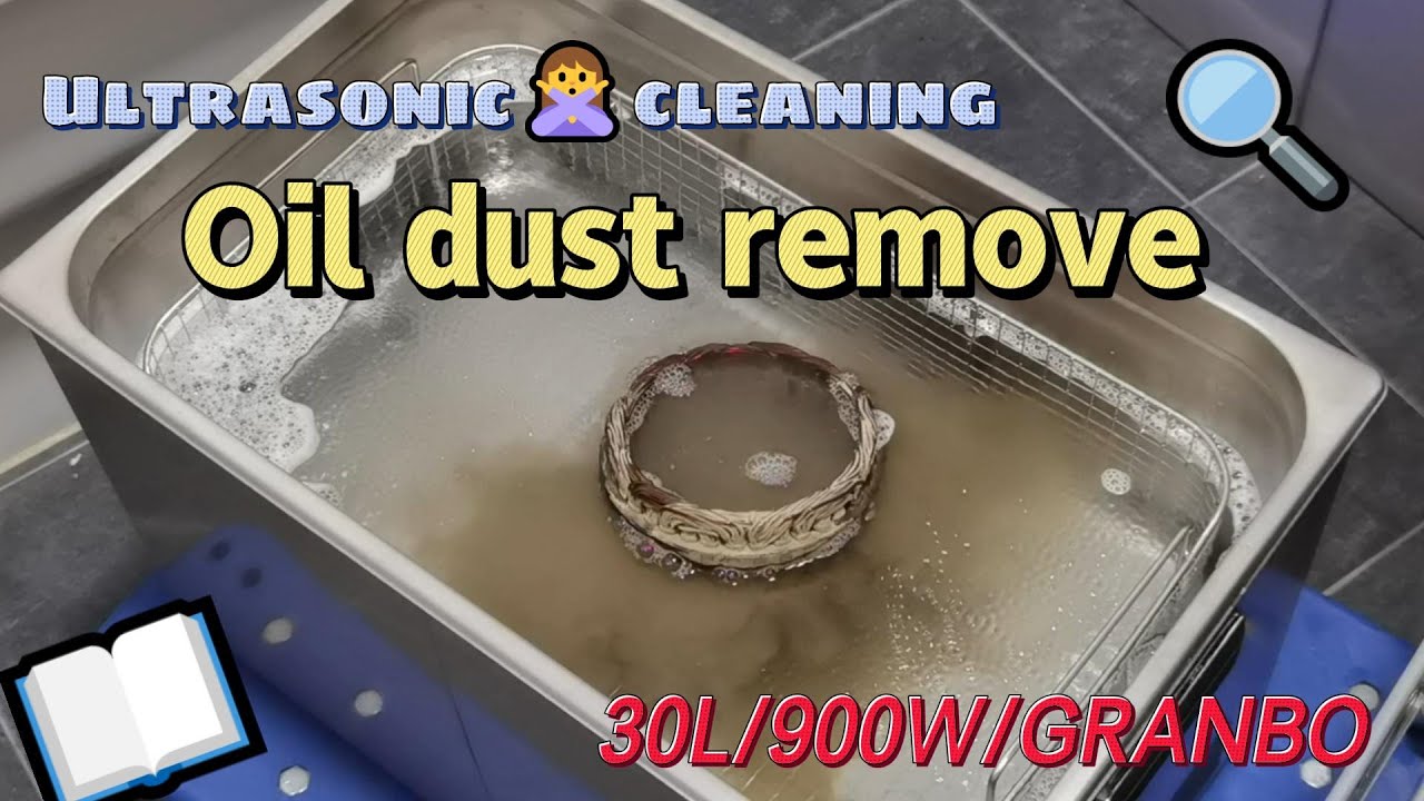 [Oil dust remove] Process of degrease with an Ultrasonic Cleaner｜30L ...