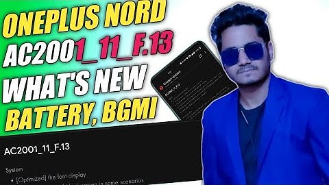 OnePlus Nord Gets F.13 Update | AC2001_11_F.13 | July Security Patch|What