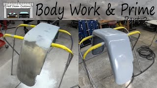 1949 Jeep Willys Pick Up Body Work and Prime Part 2