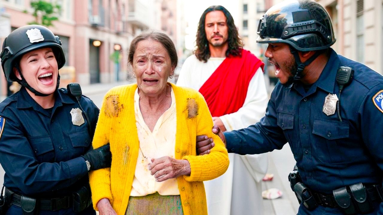 Policías detienen a una anciana sin imaginar que Jesús les daría esta lección de vida.
