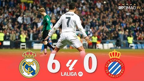 Real Madrid 6 x 0 Espanyol (Hat-Trick de C. Ronaldo) ● La Liga 15/16 Resumen y Goles ᴴᴰ