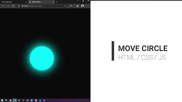 Como mover um círculo com o mouse  JavaScript + HTML + CSS