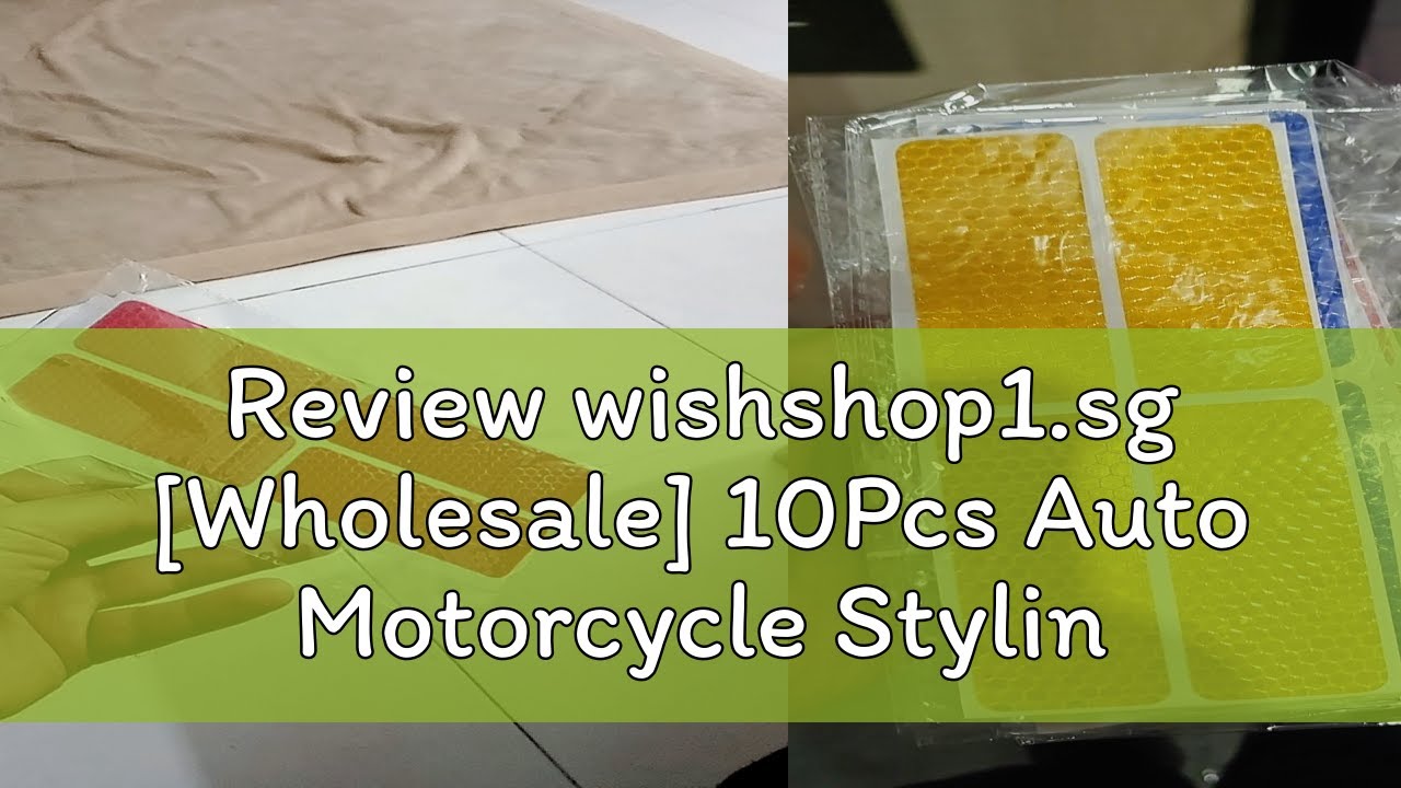 Review wishshop1.sg [Wholesale] 10Pcs Auto Motorcycle Styling Decals / Car Reflective Warning Stick
