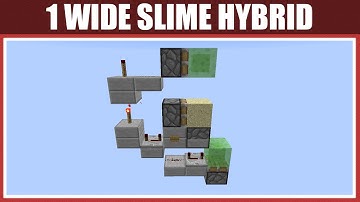Minecraft: 1 Wide Slime Hybrid Cannon [Super Tiny & Efficient!] [Tutorial] [1.7/1.8+]