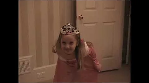 Jenny As Princess   Before Epstein Purim Show 2002