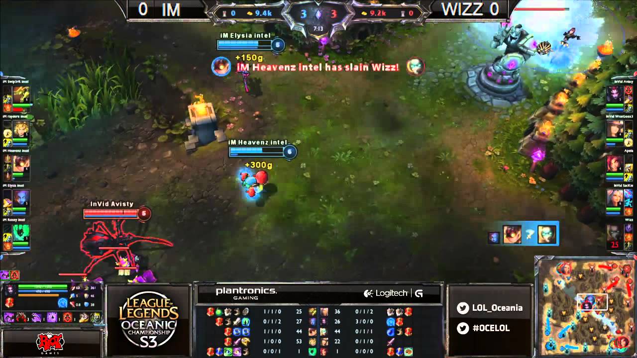 LoL Oceanic S3 Championship - Team Immunity v Wizz is Insec - Game 1 & 2