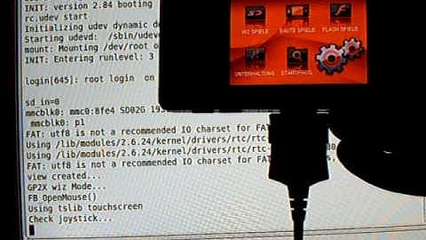 GP2x WIZ over Serial Connection