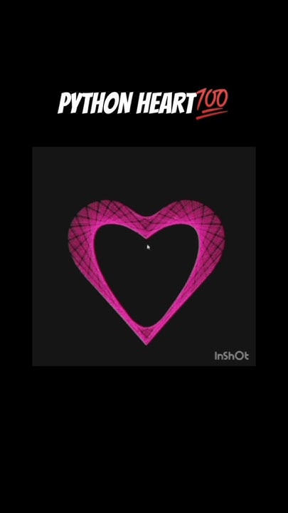 | PYTHON HEART ️ | #python #code - YouTube