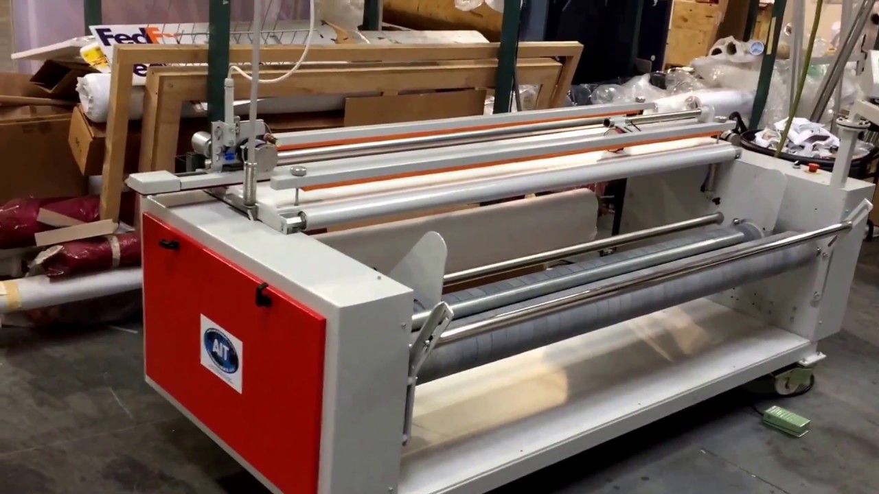 AIT Stand Alone Fabric Rewinder  www.aitequipment.com