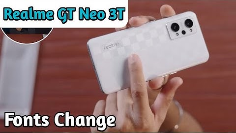 Font Setting In Realme GT Neo 3T, Font Size Change In Realme GT Neo 3T, How To Change Font