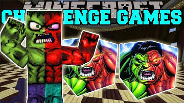 PopularMMOs Pat and Jen Minecraft HULK CHALLENGE GAMES   Lucky Block Mod   Modded Mini Game