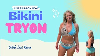 Just Fashion Now Fashion Body Positive Tankini Bikini Swimwear Cover-up and sandals Tryon Haul