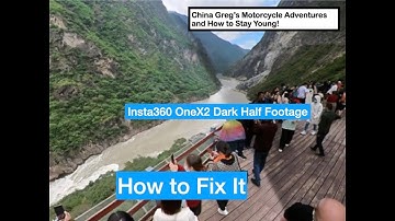 Insta360 Footage is half dark. How to fix it!