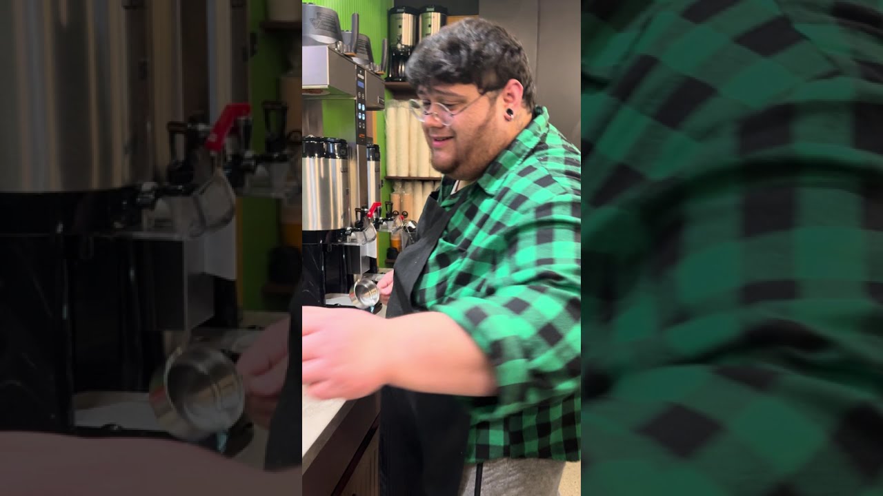 Daniel Making Peanut Butter Frappe