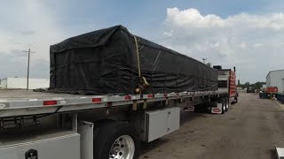 #674  A1 Super Duper Tarp Job The Life of an Owner Operator Flatbed Truck Driver