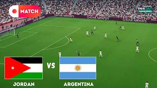ARGENTINA vs JORDAN | World Cup 2026 Match Simulation | eFootball PES 21 Gameplay