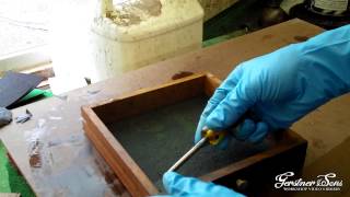 The Hessian Sack: How to Replace the Felt or Baize in a Toolbox Drawer,  Engineer's Cabinet or Jewellery Box