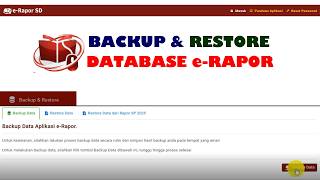 Jangan Sampai Data Hilang! Cara Backup dan Restore Database e-Rapor dengan Mudah