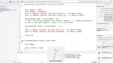 A trick error in reverse c string program