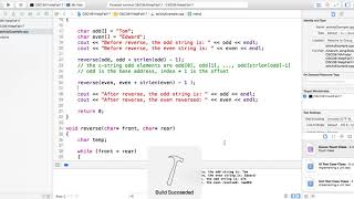 A trick error in reverse c string program