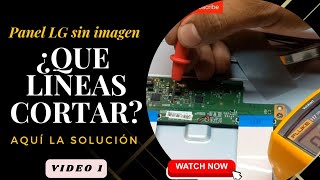 CORTAR LINEAS DE TCON [ Solución] reparar tarjeta tcon LG VIDEO 1⃣ Electronic Núñez❤