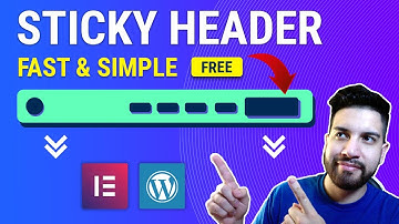 Create A Sticky Header For Your Elementor Website Or Wordpress Theme For Free