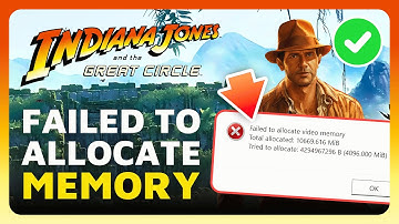 How To Fix Failed To Allocate Memory in 6 GB RTX Nvidia Cards - Indiana Jones Great Circle (2025)