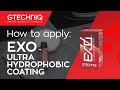 How to apply exo ultra hydrophobic coating