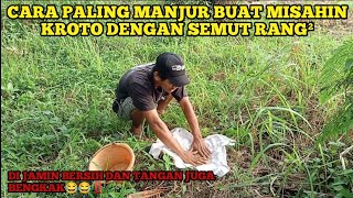 The most effective way to separate the eggs of the rangrang/kroto from the angkrang❗