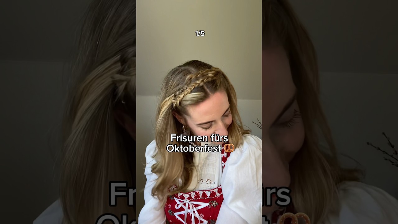 Flechtfrisur Oktoberfest🥨👍Part1 