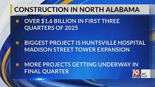 Construction in North Alabama | Oct. 1, 2025 | News 19 at 5 p.m.