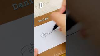 Letter D Signature Idea / How to write letter D  / Signature for Daniel #shorts #signatureideas