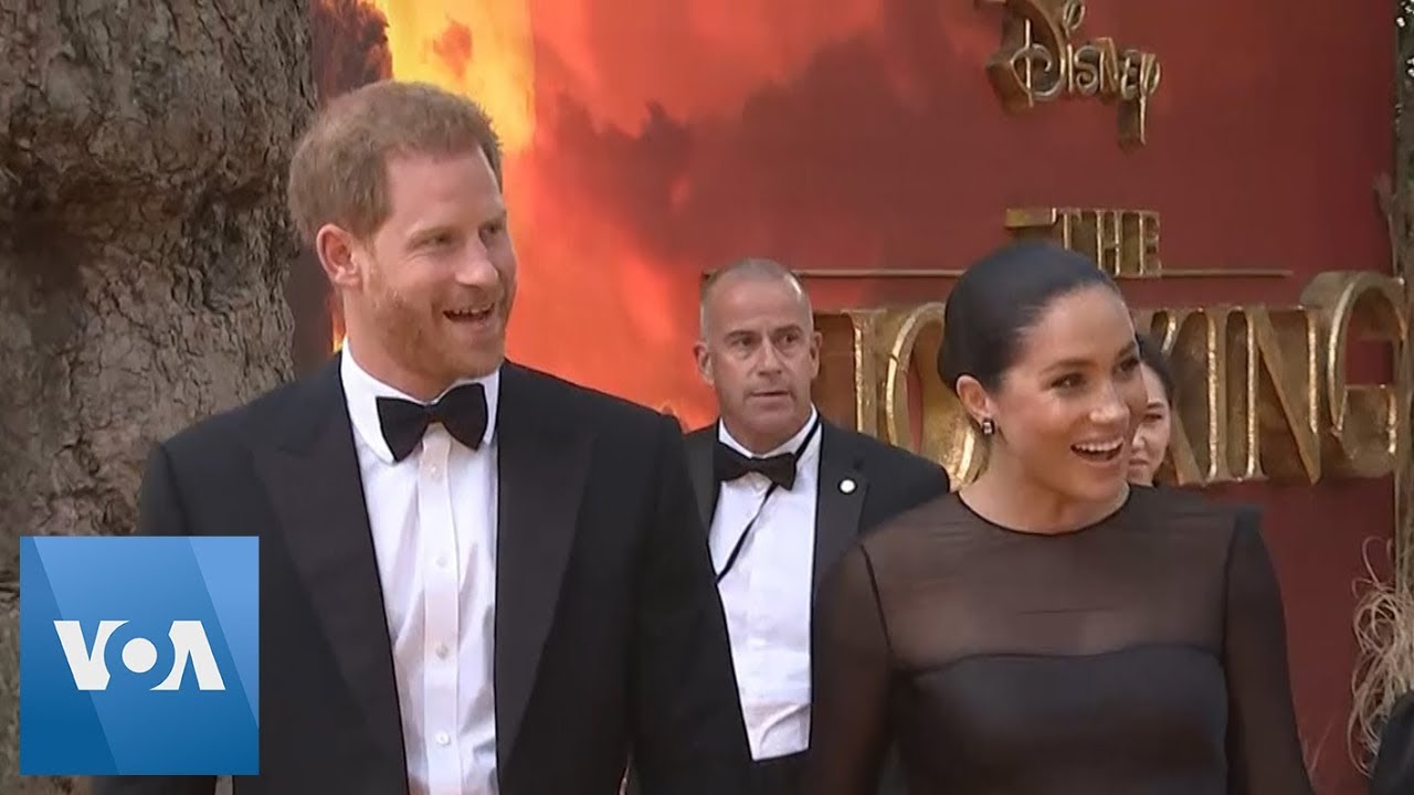 information technology British Royals Harry and Meghan Arrive to the London Premiere of The Lion King