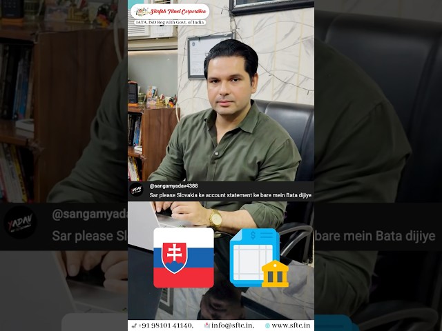 Best Account Statement for Slovakia Visa #visaprocess #touristvisa #visaapplication #europetravel