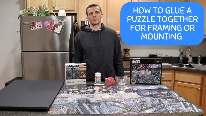 How to Glue a Puzzle Together & Hang Without a Frame