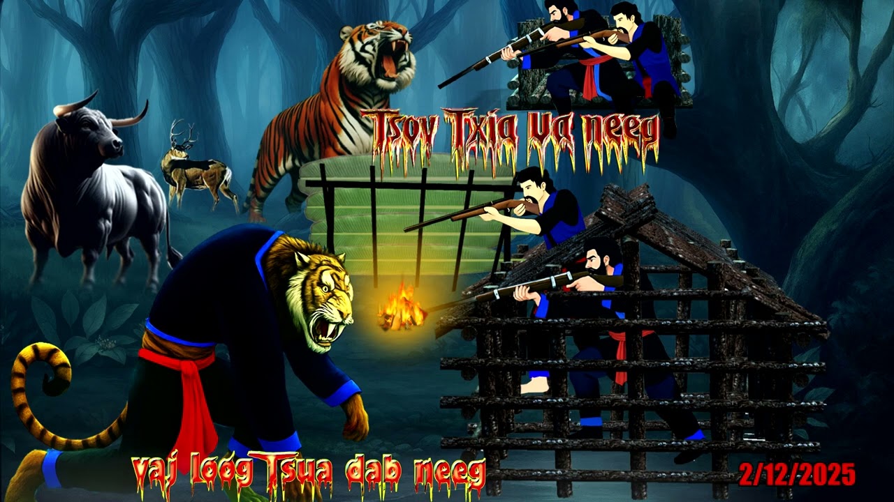 dab neeg 2 kwv tij zov poov tua dab tsov phem txaus ntshai