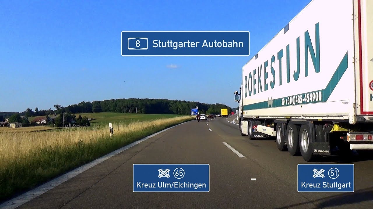 🇩🇪 A8: AK Ulm/Elchingen - AK Stuttgart (3,5x)